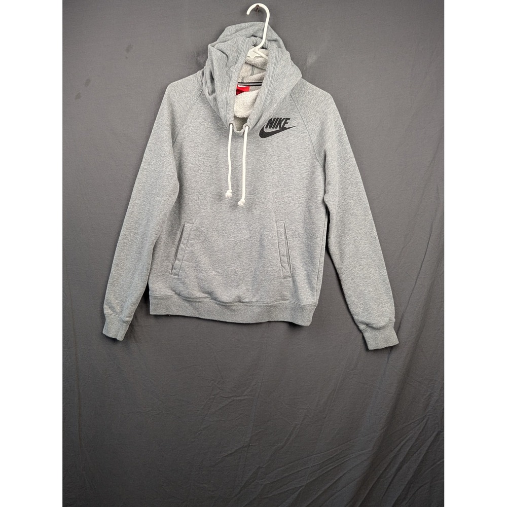 Nike Womens Gray Pullover Hoodie Sweatshirt Size Medium